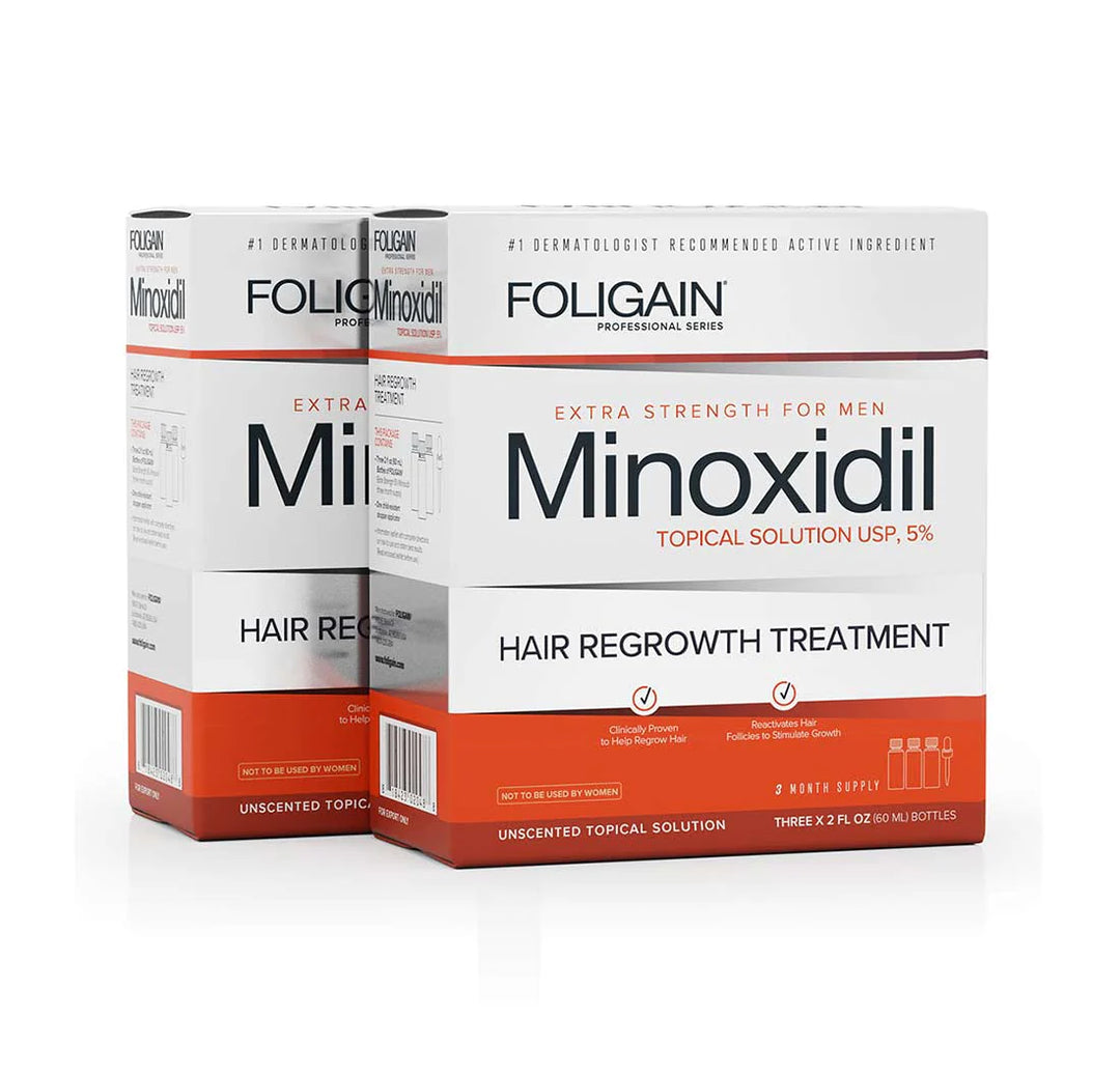 Foligain Minoxidil - 6 måneder forbrug